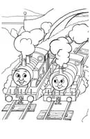 Thomas de Trein kleurplaat 6